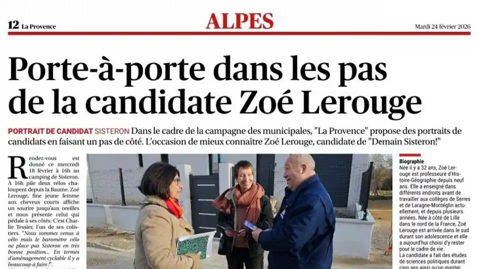 Porte-à-porte dans les pas de la candidate Zoé Lerouge