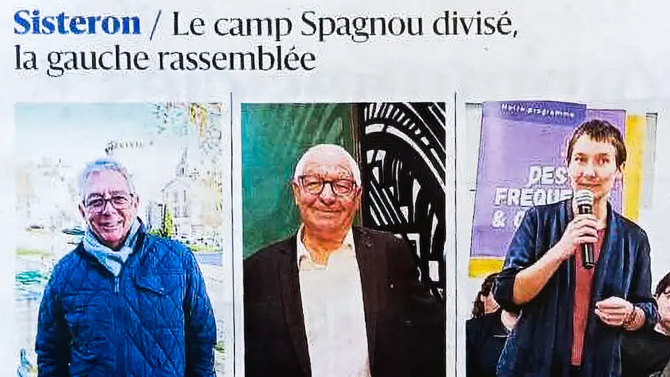 À Sisteron, le camp Spagnou divisé, la gauche rassemblée
