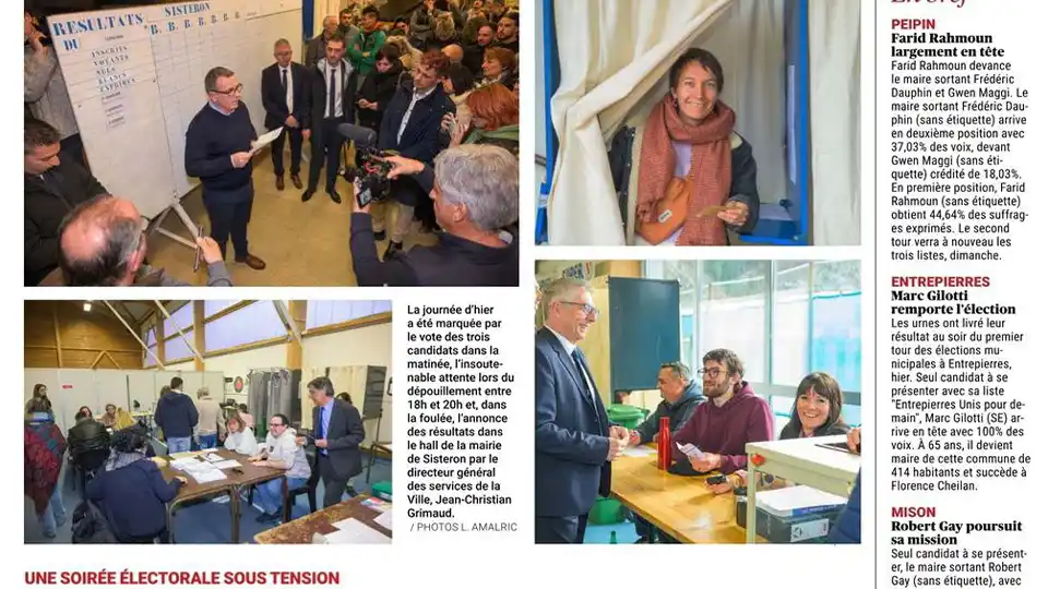 Une soirée d&rsquo;attente et de stress pour les trois candidats avant le verdic des urnes