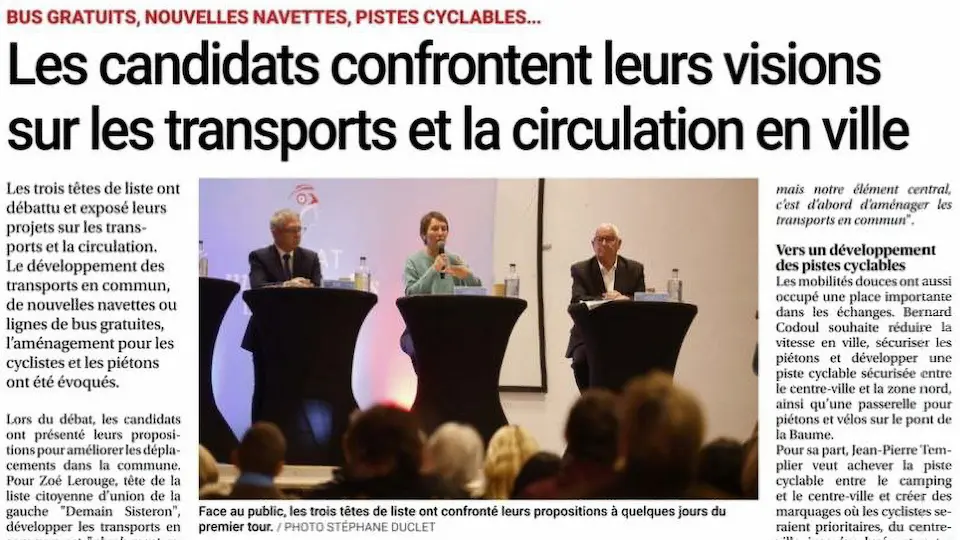 Les candidats confrontent leurs visions